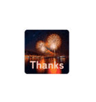 Fireworks and Sea 打ち上げ花火（個別スタンプ：16）