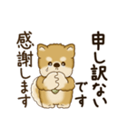 動く柴犬さん 2025 「丁寧な長文」（個別スタンプ：15）