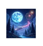 Moonlight Express 月夜のエクスプレス（個別スタンプ：4）