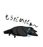眉毛付き身近な鳥スタンプ（個別スタンプ：22）