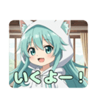 パーカーみなみちゃんスタンプ（個別スタンプ：3）