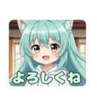 パーカーみなみちゃんスタンプ（個別スタンプ：8）