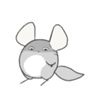 まるっとチンチラ①(バイオレット)（個別スタンプ：4）