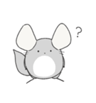 まるっとチンチラ①(バイオレット)（個別スタンプ：17）
