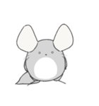 まるっとチンチラ①(バイオレット)（個別スタンプ：18）