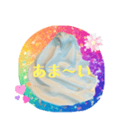 なかよしスタンプ ソフトクリームとおやつ（個別スタンプ：5）