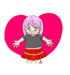 ハートいっぱい！（個別スタンプ：3）
