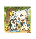 白猫とペンギン夏まつり大勝負！【第二弾】（個別スタンプ：8）