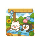白猫とペンギン夏まつり大勝負！【第二弾】（個別スタンプ：10）