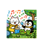 白猫とペンギン夏まつり大勝負！【第二弾】（個別スタンプ：14）