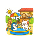 白猫とペンギン夏まつり大勝負！【第二弾】（個別スタンプ：15）