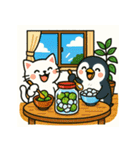 白猫とペンギン夏まつり大勝負！【第二弾】（個別スタンプ：21）