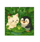 白猫とペンギン夏まつり大勝負！【第二弾】（個別スタンプ：23）