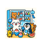 白猫とペンギン夏まつり大勝負！【第二弾】（個別スタンプ：24）