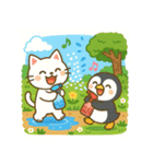 白猫とペンギン夏まつり大勝負！【第二弾】（個別スタンプ：25）