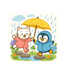 白猫とペンギン夏まつり大勝負！【第二弾】（個別スタンプ：28）