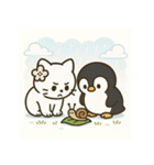 白猫とペンギン夏まつり大勝負！【第二弾】（個別スタンプ：30）