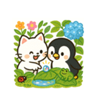 白猫とペンギン夏まつり大勝負！【第二弾】（個別スタンプ：32）