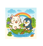 白猫とペンギン夏まつり大勝負！【第二弾】（個別スタンプ：34）