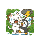 白猫とペンギン夏まつり大勝負！【第二弾】（個別スタンプ：35）