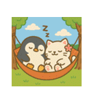 白猫とペンギン夏まつり大勝負！【第二弾】（個別スタンプ：37）