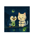 白猫とペンギン夏まつり大勝負！【第二弾】（個別スタンプ：38）