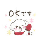 【年末年始】マルチーズ年賀スタンプ再販（個別スタンプ：18）