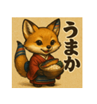 博多織キツネ「おりぎつね」（個別スタンプ：27）