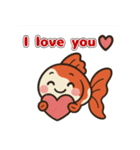 ゆるかわ金魚 癒しスタンプ 英語ver.（個別スタンプ：2）