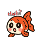 ゆるかわ金魚 癒しスタンプ 英語ver.（個別スタンプ：9）