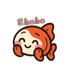 ゆるかわ金魚 癒しスタンプ 英語ver.（個別スタンプ：10）