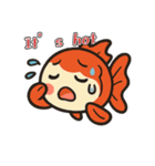 ゆるかわ金魚 癒しスタンプ 英語ver.（個別スタンプ：11）