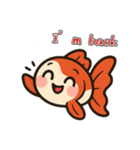 ゆるかわ金魚 癒しスタンプ 英語ver.（個別スタンプ：15）