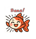 ゆるかわ金魚 癒しスタンプ 英語ver.（個別スタンプ：20）