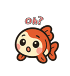 ゆるかわ金魚 癒しスタンプ 英語ver.（個別スタンプ：23）
