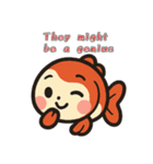 ゆるかわ金魚 癒しスタンプ 英語ver.（個別スタンプ：27）