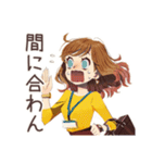 OLの遅刻します連絡★敬語（個別スタンプ：8）