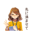 OLの遅刻します連絡★敬語（個別スタンプ：34）