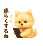 ポメラニアン好きのためのかわいい日常（個別スタンプ：34）