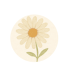 押し花風あいさつスタンプ（個別スタンプ：23）