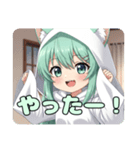 パーカー大好きみなみちゃんスタンプ（個別スタンプ：1）