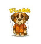 真夏のセントバーナード（個別スタンプ：19）