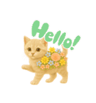 お花畑どうぶつ♡子猫（個別スタンプ：8）