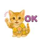 お花畑どうぶつ♡子猫（個別スタンプ：11）