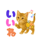 お花畑どうぶつ♡子猫（個別スタンプ：13）