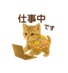 お花畑どうぶつ♡子猫（個別スタンプ：15）