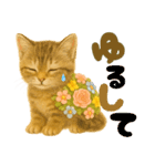 お花畑どうぶつ♡子猫（個別スタンプ：36）