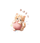 ねこ×スイーツ♡（個別スタンプ：1）