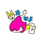 カラフルニンゲン（日常会話）（個別スタンプ：1）