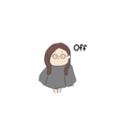 前髪なしロングヘアの女の子(事務員)（個別スタンプ：8）